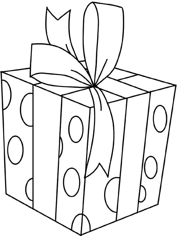Подарок раскраска