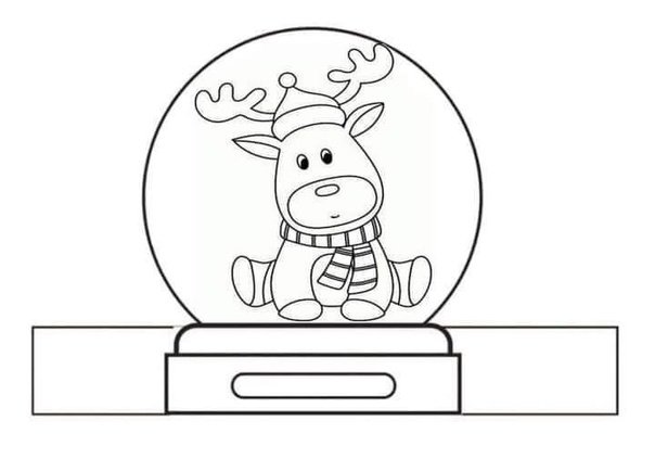 Снежные шары раскраска