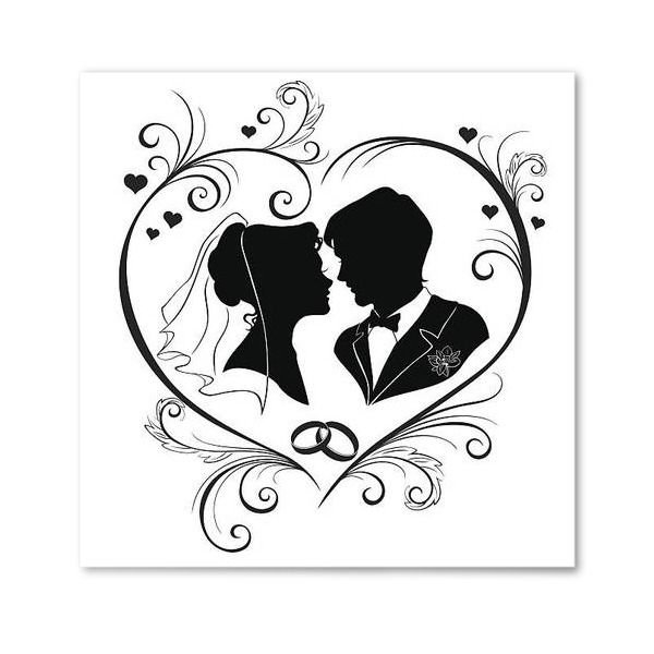 Свадьба силуэт