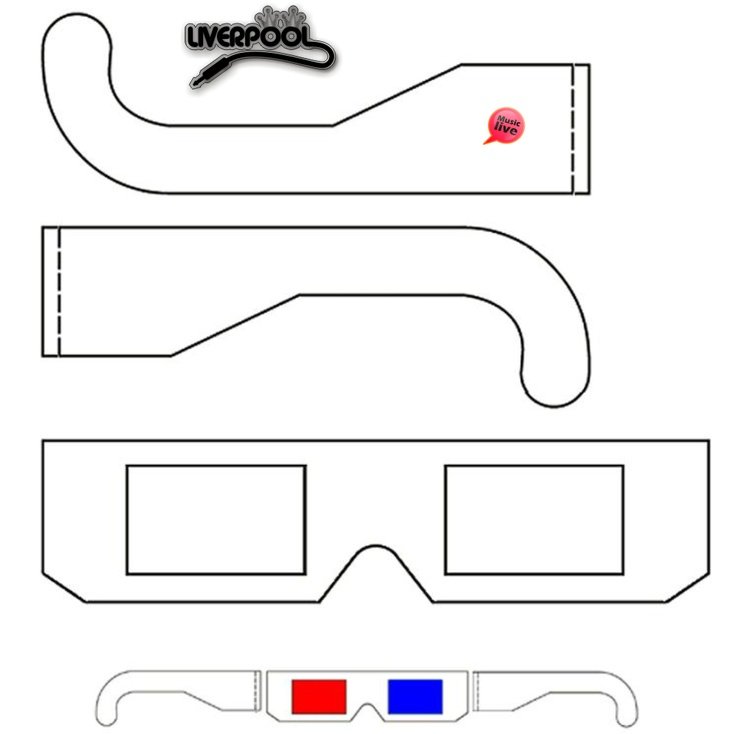 Трафарет очков