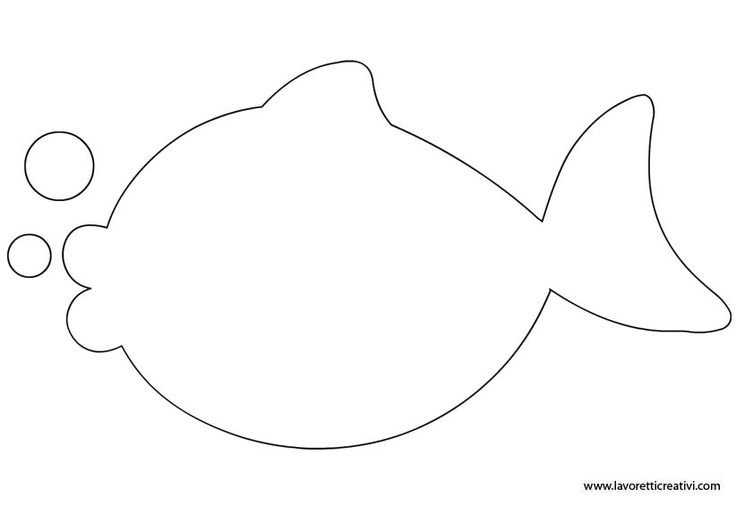 Трафарет рыбки для вырезания
