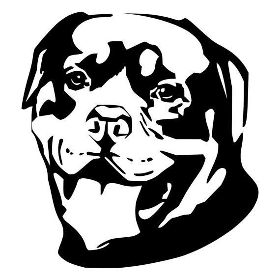 Ротвейлер силуэт