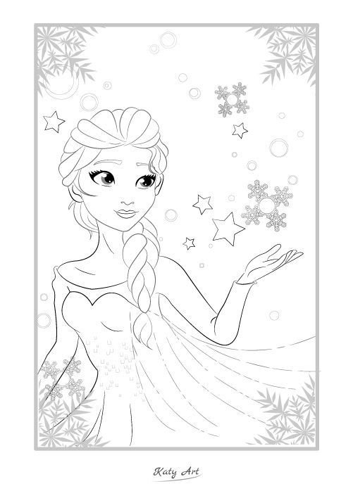 Холодное сердце раскрас