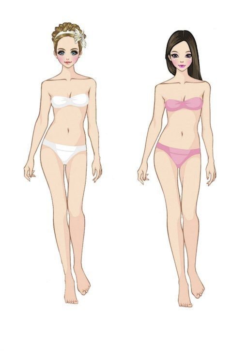 Макет куклы для одевания