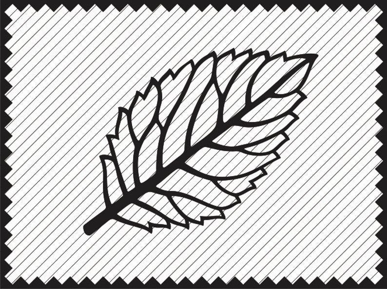 Лист розы трафарет