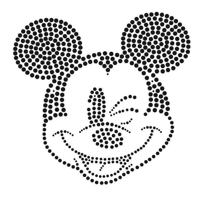 Аппликация из страз