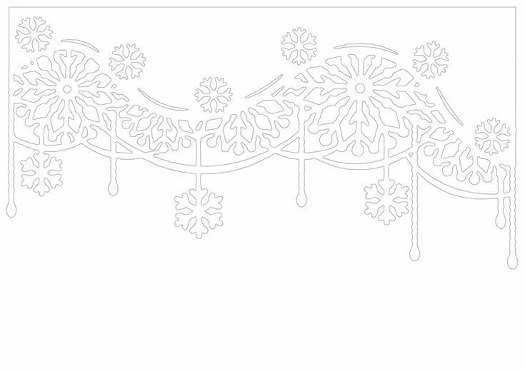 Новогодние бордюры на окна