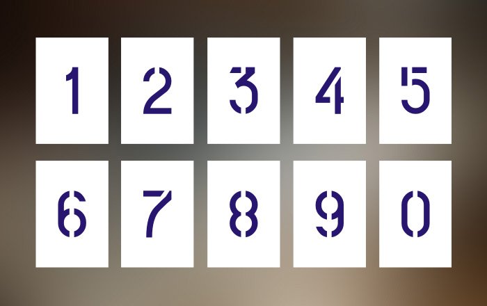 Цифры для покраски