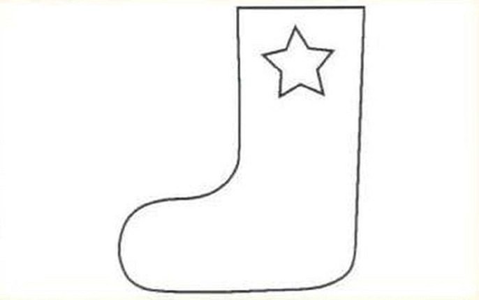 Валенки шаблон для рисования