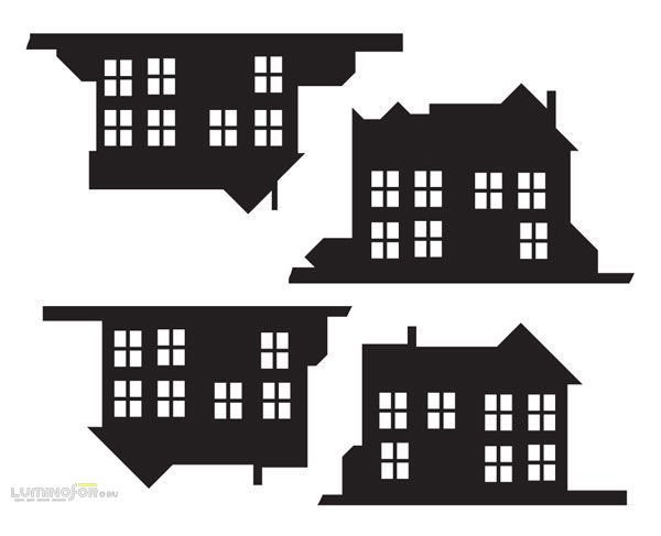 Домик трафарет