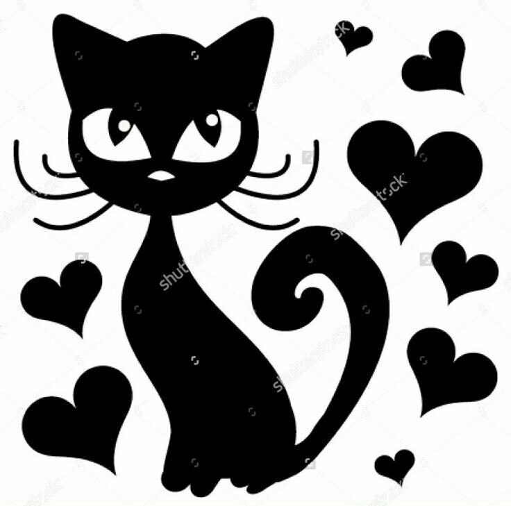 Силуэт кошки