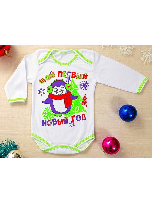 Новогодние боди для малышей