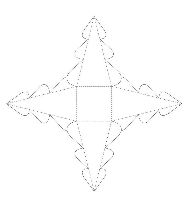 Новогодние игрушки из бумаги схемы