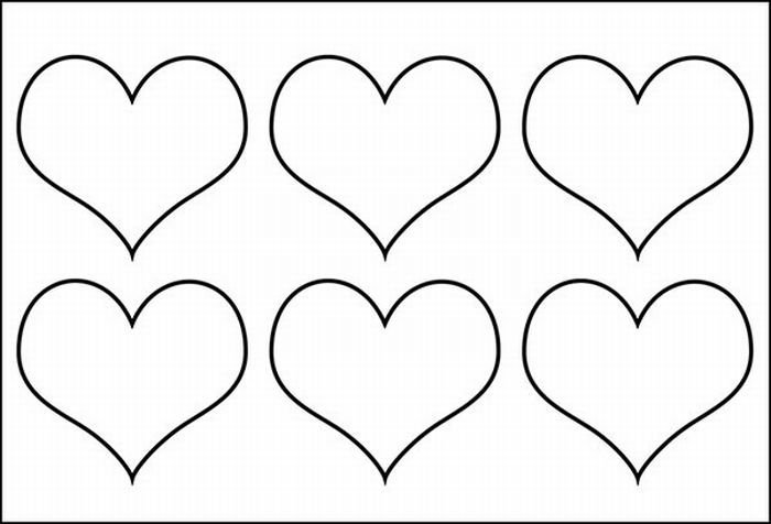 Трафарет сердечки