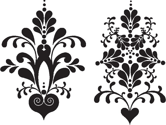 Орнаменты и узоры трафареты