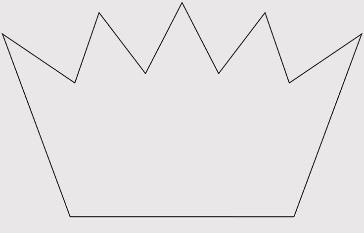 Корона трафарет для вырезания