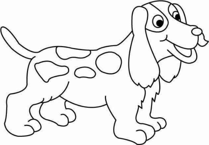 Раскраска собачка