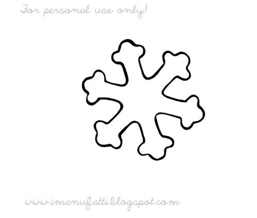 Снежинка из фетра выкройка