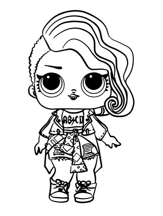 Раскраска ЛОЛ Splash Queen