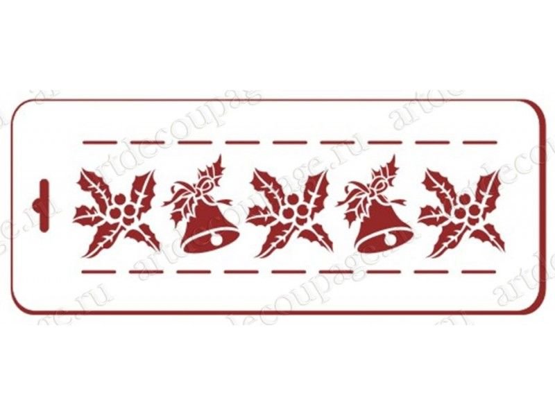 Новогодние трафареты для декупажа