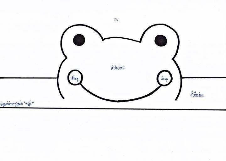 Маска лягушки шаблон