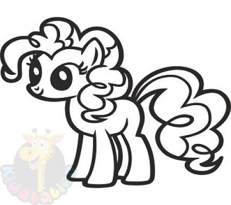 Трафарет на окно пони