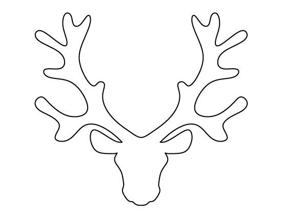 Трафарет "Оленьи рога"