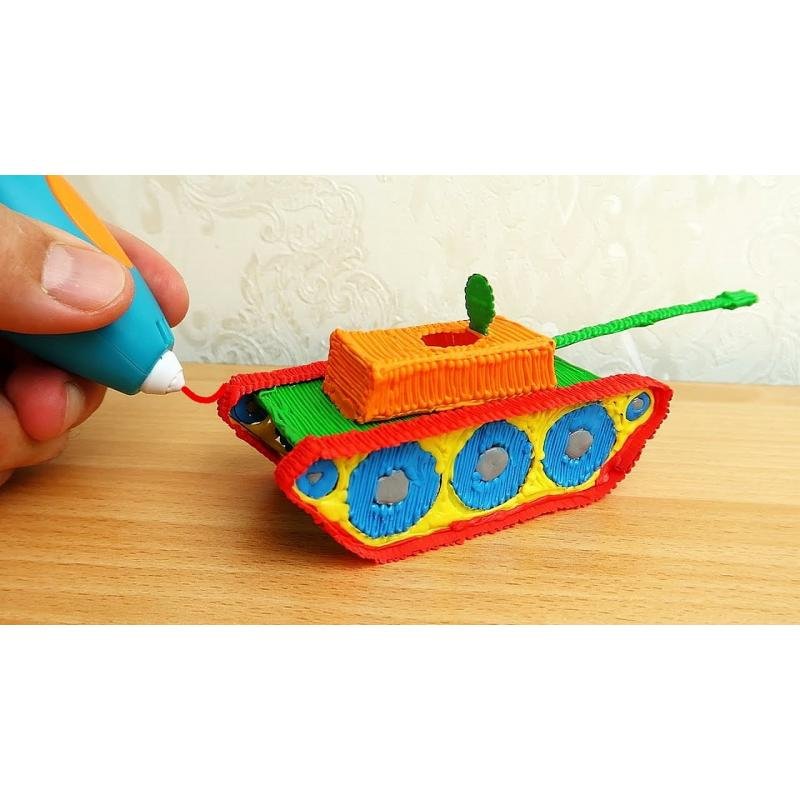 Танк т34 3д ручкой