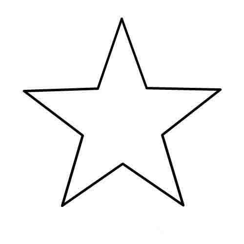Звезда для раскрашивания