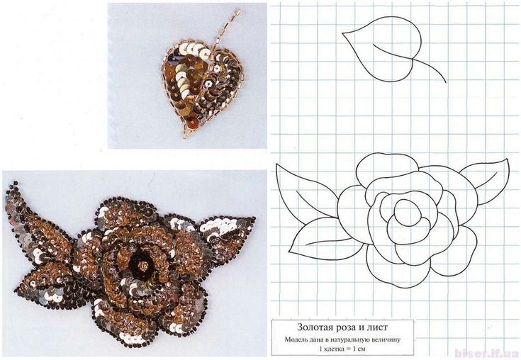 Схемы для изготовления брошей из бисера и бусин