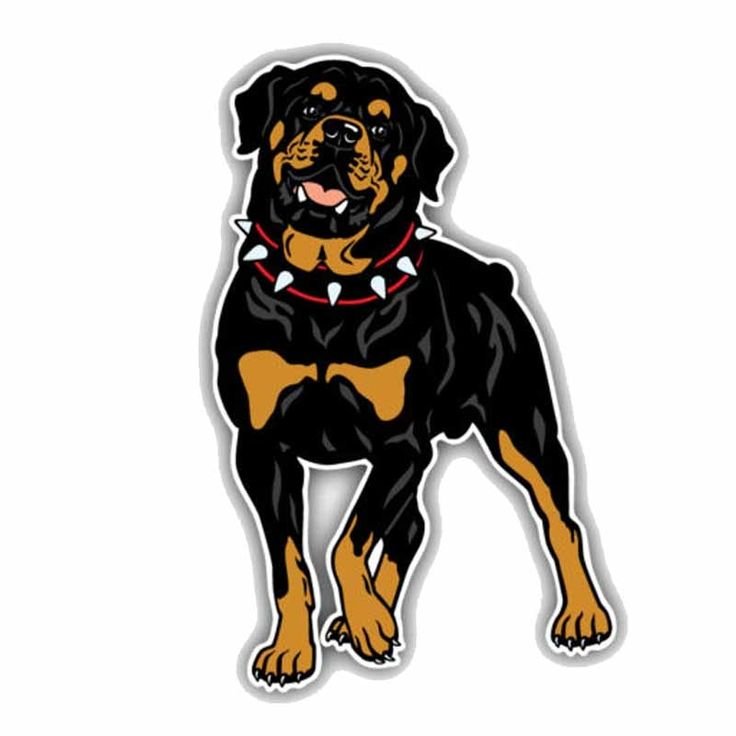 Трафарет ротвейлера