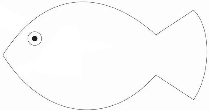 Трафарет рыбы для вырезания