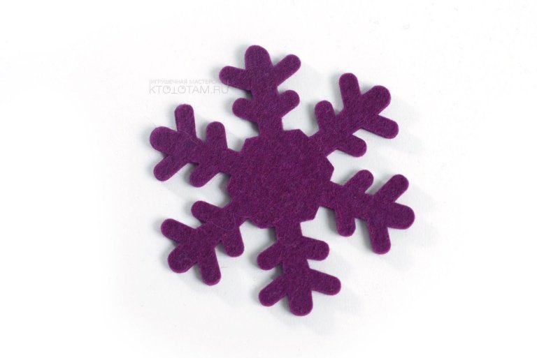 Подставки фетр Снежинка