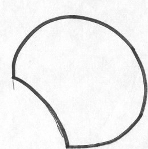 Выкройка ушек мышки