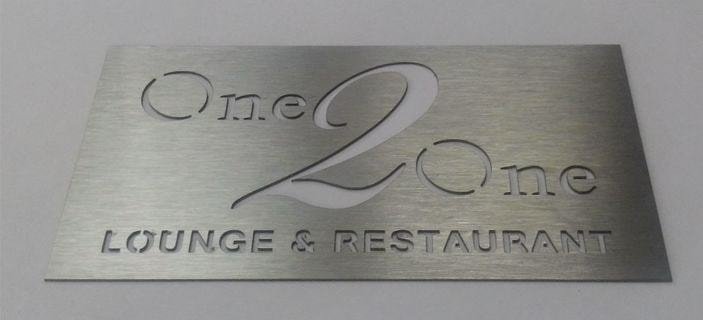 Табличка гравировка на нержавейке