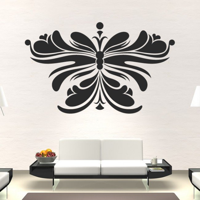 Трафарет цветы для покраски стен