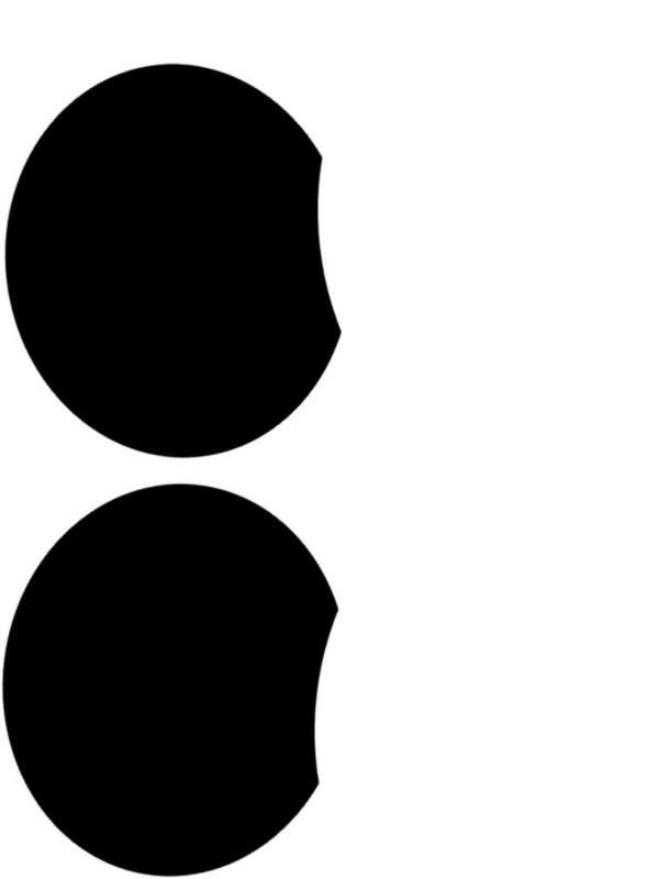 Трафарет уши Микки Мауса