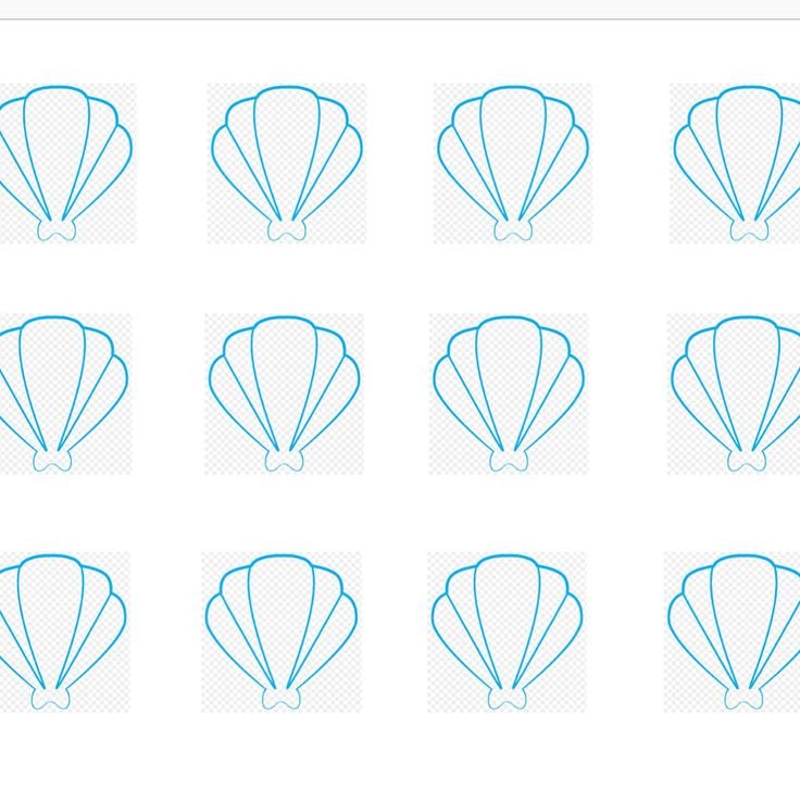 Трафарет для макаронс Ракушка
