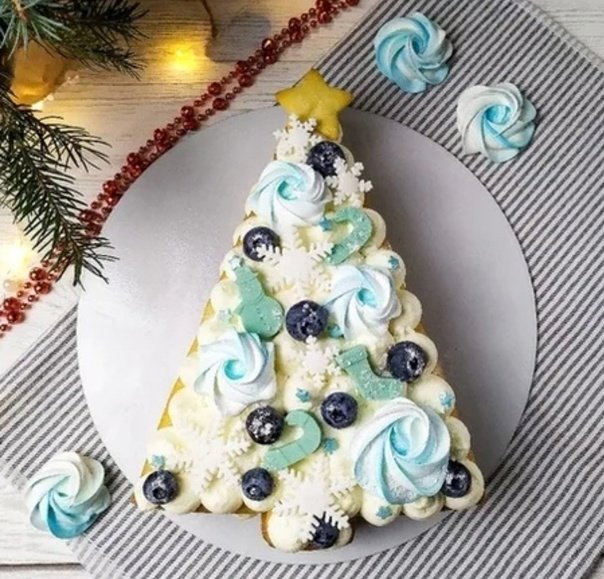 Торт медовый елочка новогодний