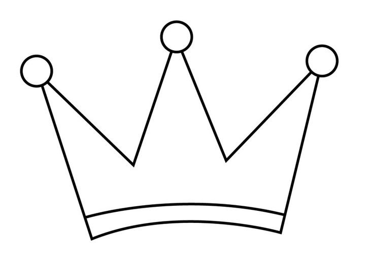 Корона трафарет