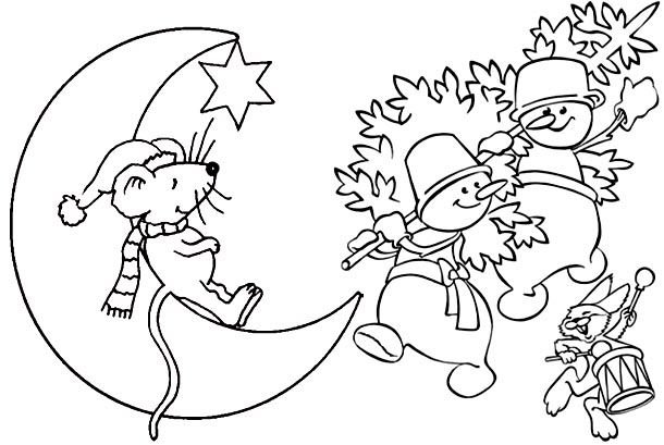 Снеговики для украшения окон шаблоны