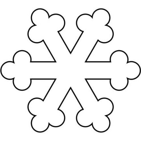 Снежинка из фетра выкройка