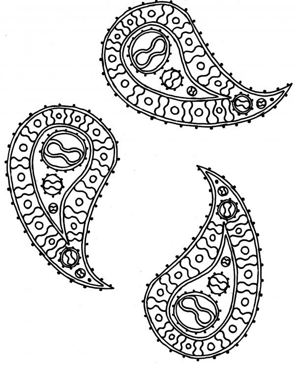 Турецкий огурец узор