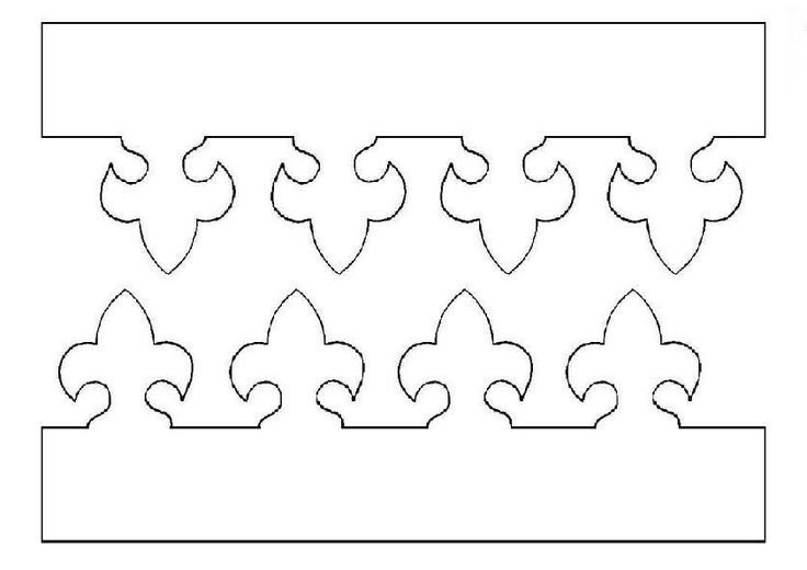 Трафарет короны для вырезания из бумаги