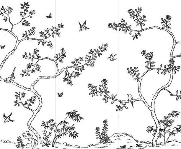 Распечатки для декупажа ,Шинуазри