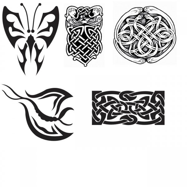 Кельтские узоры на топор