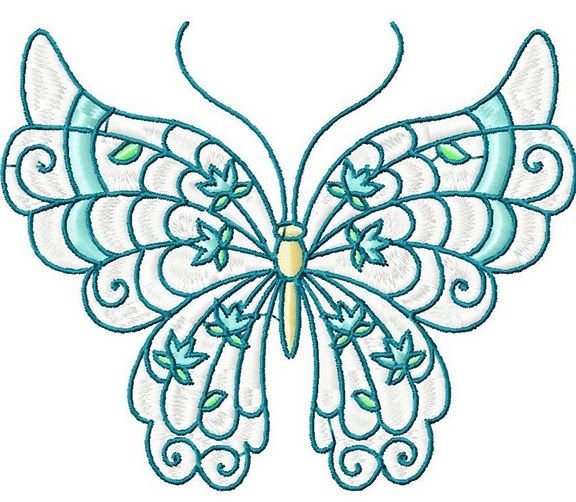 Трафарет бабочки для вышивки