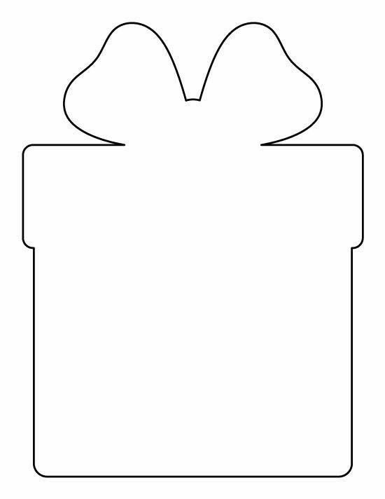 Трафарет для пряника подарок