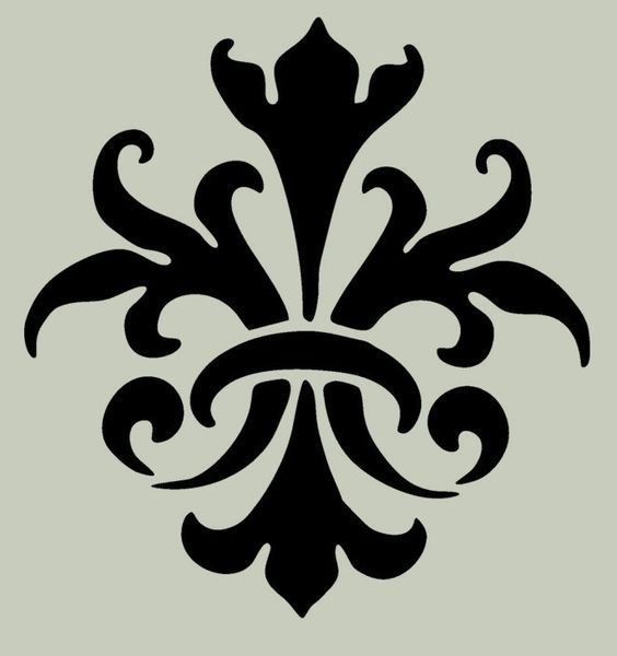 Трафарет вензеля для декора