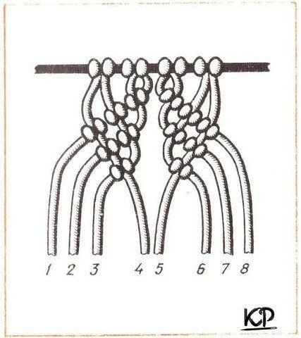 Балдахин макраме схема